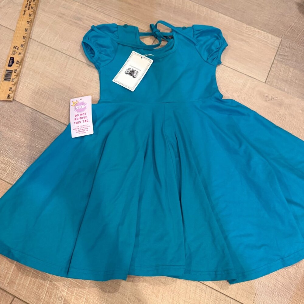 ONLY LITTLE ONCE SIZE 6 TEAL GREEN DRESS NEW